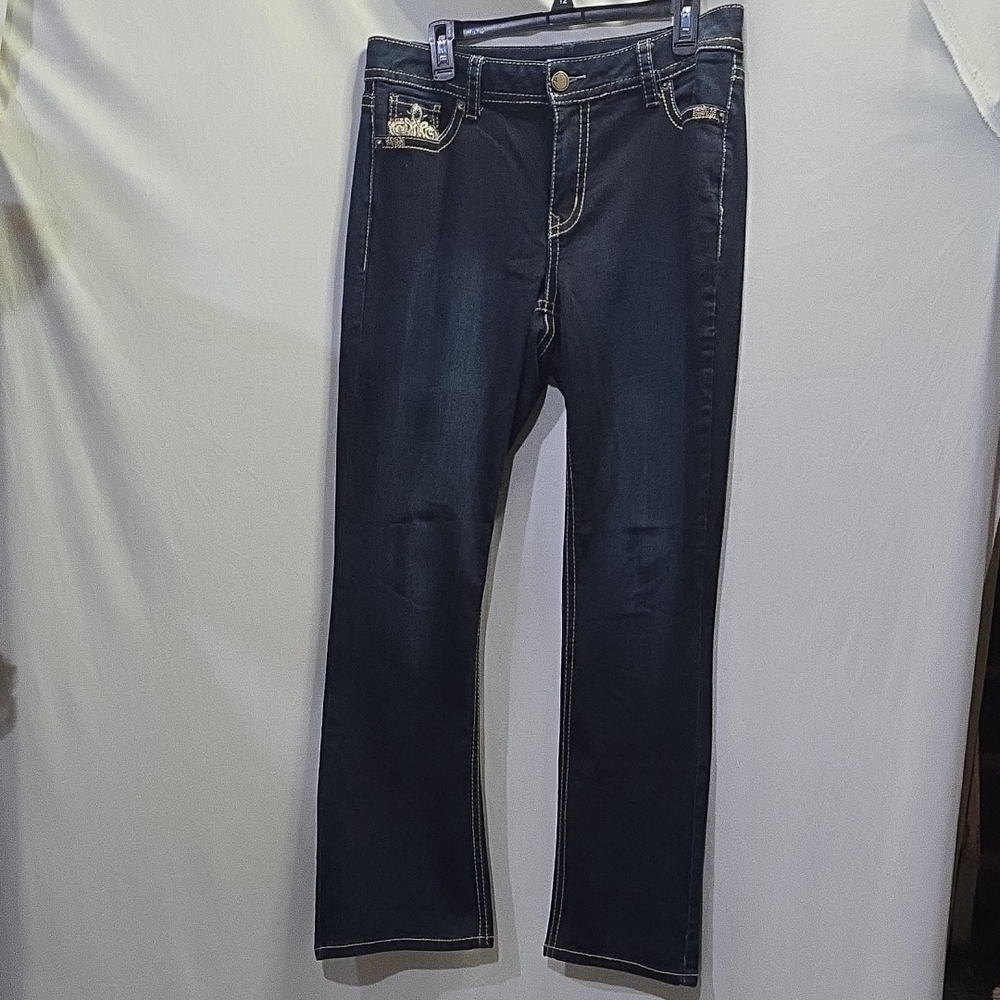Women's Plus Size Lane Bryant Dark Indigo Flare Jeans